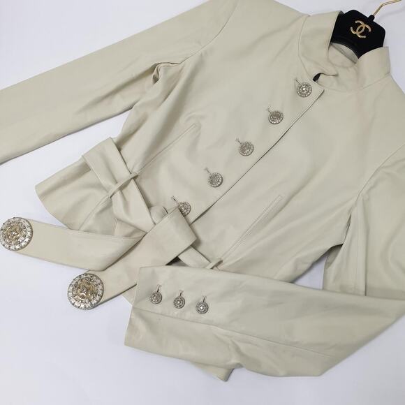 Chanel Paris-Bombay Lambskin Leather Jacket - Size 40 - Picture 1 of 13